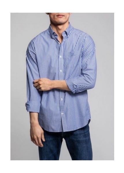 Gant_camisa_azul_listrada